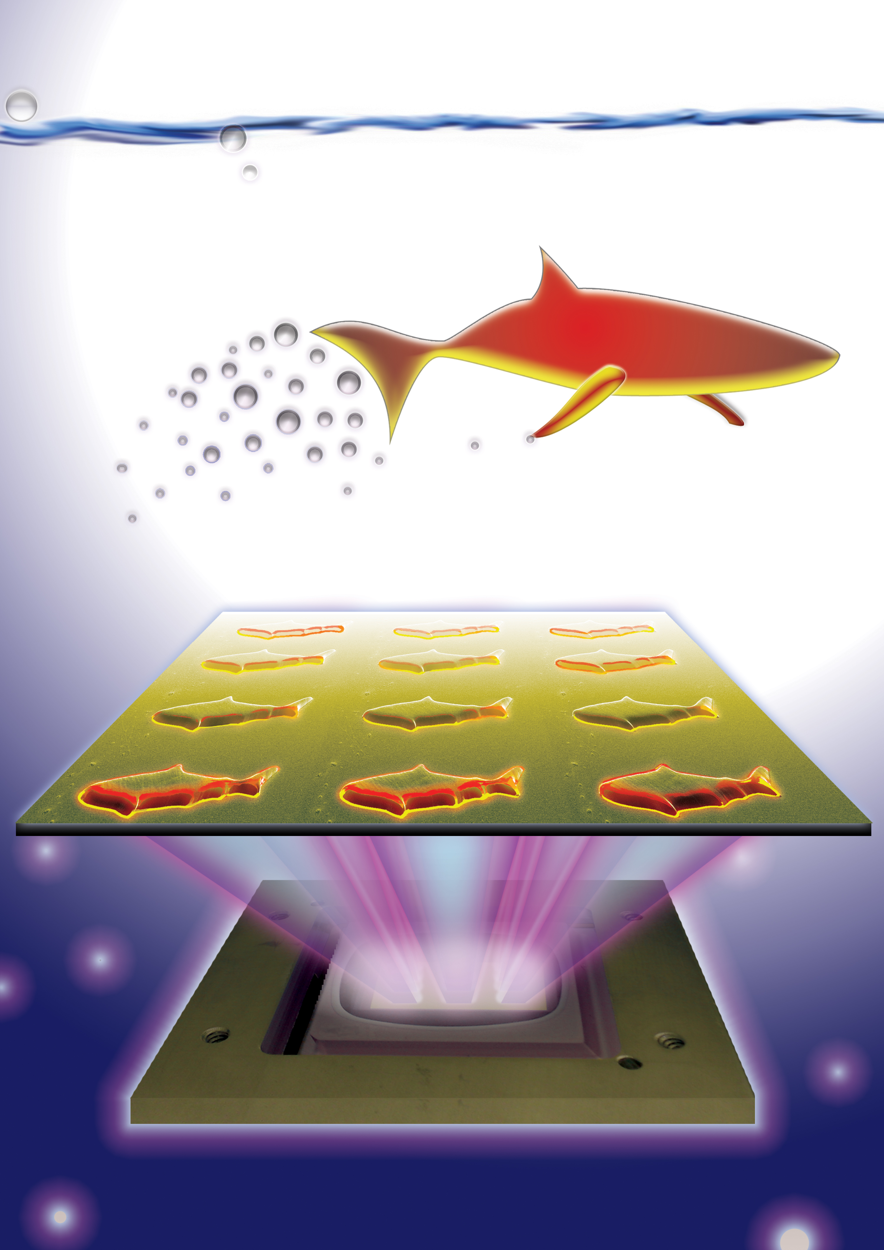 3D-printed microfish contain functional nanoparticles that enable them to be self-propelled, chemically powered and magnetically steered. The microfish are also capable of removing and sensing toxins.